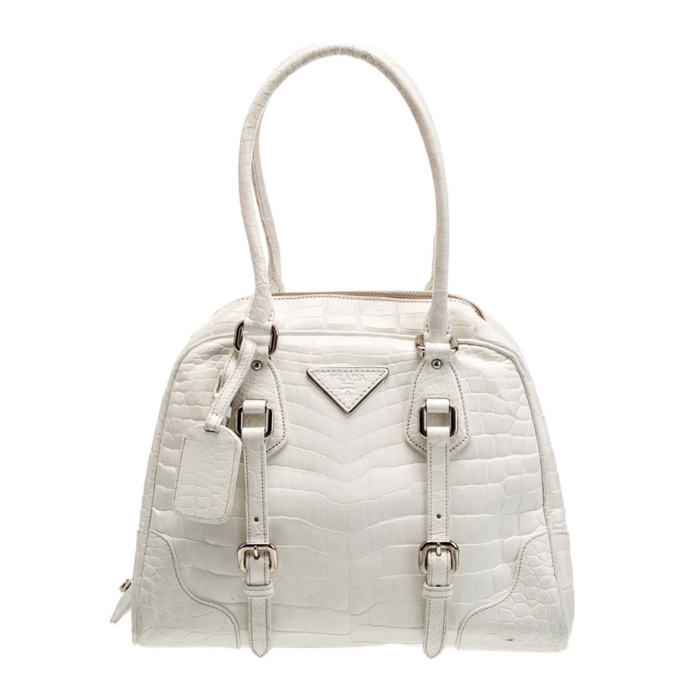Prada Elegant White Satchel